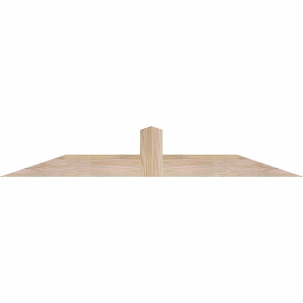 Ekena Millwork Portland Smooth Timber Gable Bracket, Douglas Fir, 48"W x 8"H x 1 1/2"D x 3 1/2"F, 4/12 Pitch GBW048X08X0204POR00SDF - main